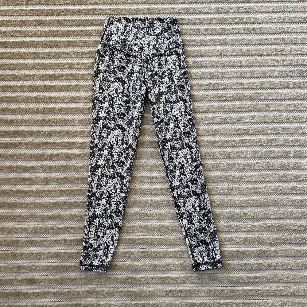Aerie floral print crossover leggings